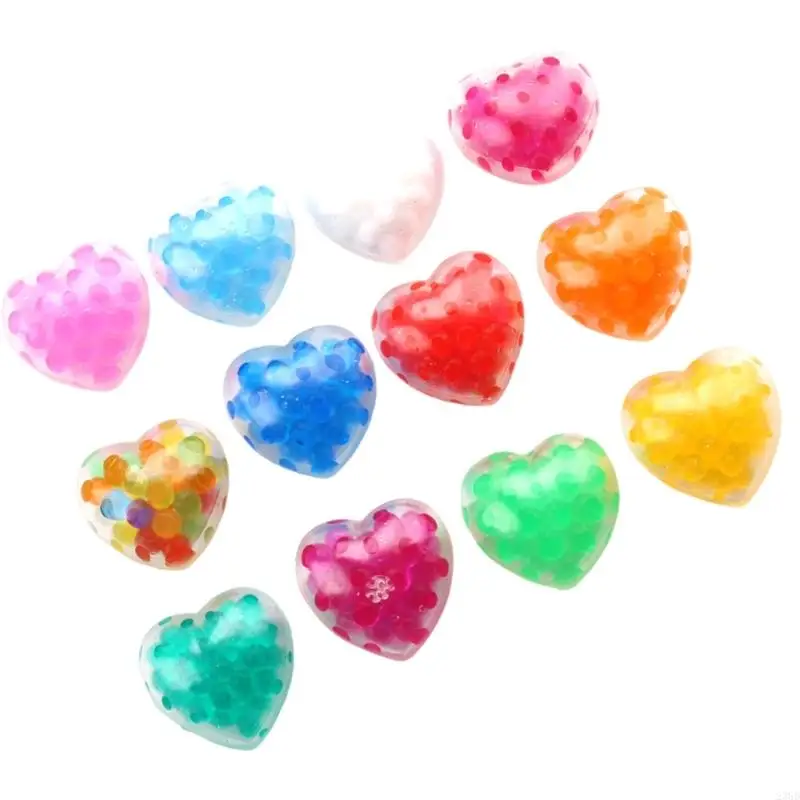 23GD Lovely Squeeze Toy Valentine's Day Random Color Soft Maltose Colorful Toy for Men Women Colorful Heart Maltose Toy