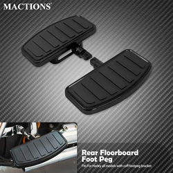Motorcycle Adjustable Passenger Floorboard Rubber Rear Footpeg For Harley Sportster XL Touring Street Electra Glide Softail Dyna