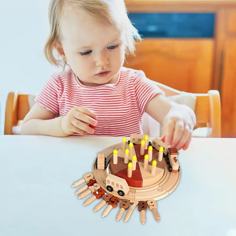 

Birthday Cake Toy Set Birthday Fake Cake Train Tracks Toddler Games Preschool Learning Activities Educational Toys Cupcake