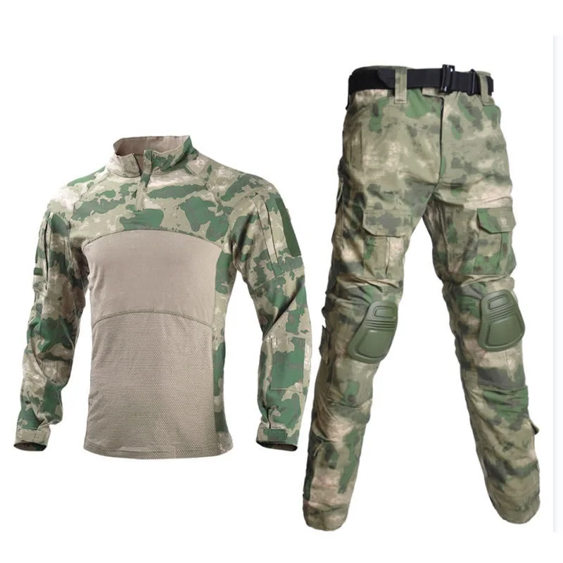 Military Man Camouflage Frog Suit Breathable Outdoor Tactical Sets Quick Dry Hunting Wear Male Combat Set for Extreme Survival view 5