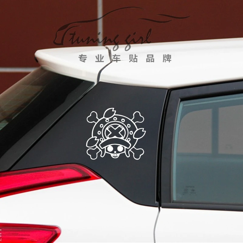 Car Stickers Tony Chopper Pirates Anime Reflective Decoration For Fuel Tank Cap Windshield Bumper Trunk Motorcycles Laptop