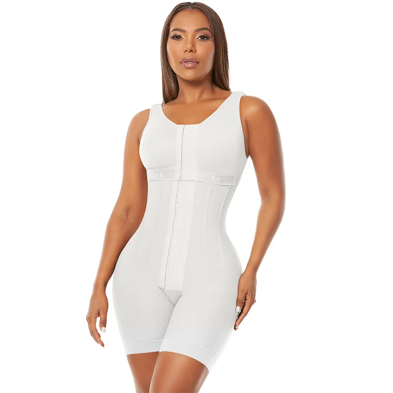 Fajas Colombianas High Compression Abnehmen Postpartale Full Body Shaper Taille Trainer Post Fettabsaugung Shapewear Mit Knochen