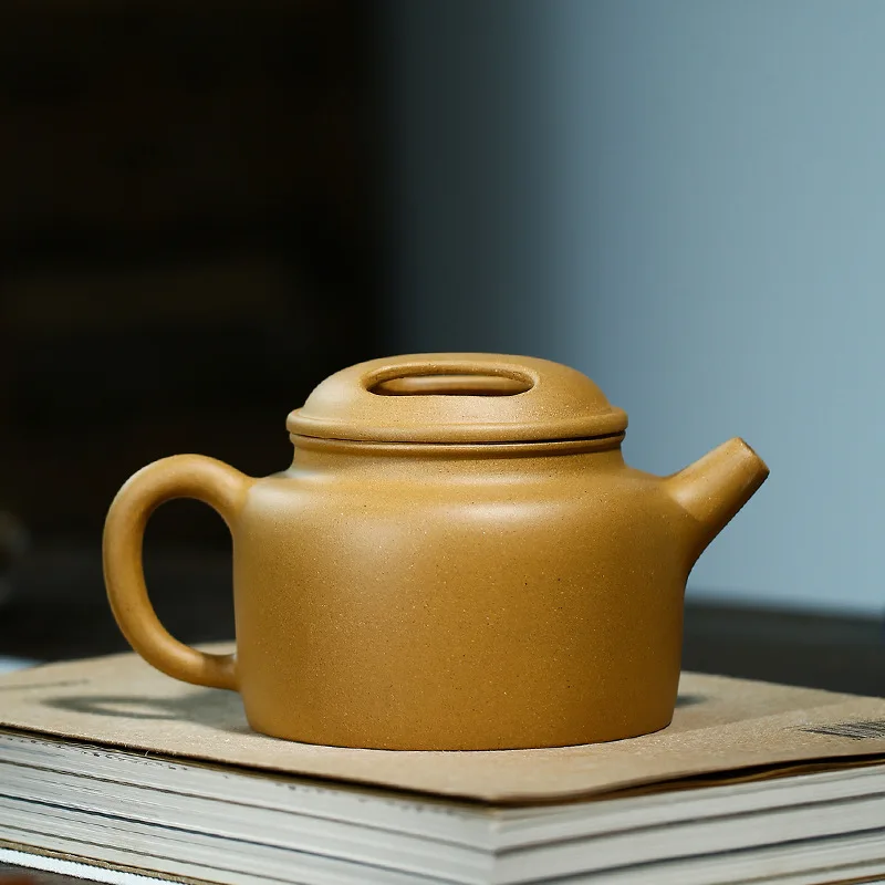 Golden section clay cow lid pot  purple sand teapot Yixing handmade teapot kettle tea pot  Drinkware For Green Tea - view 3