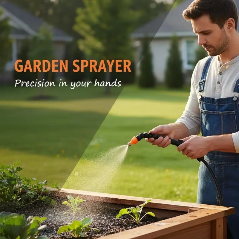 Agricultural Electric Manual Sprayer Flexible Copper Nozzle Adjustable Atomization Universal Swivel Head Dusting Multi-Nozzle