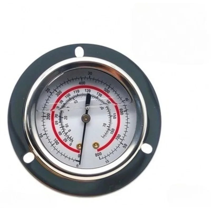 Axial oil gauge for refrigeration unit R22R404 high and low pressure HS-OG-1.8L high 3.8H oil-filled pressure gauge