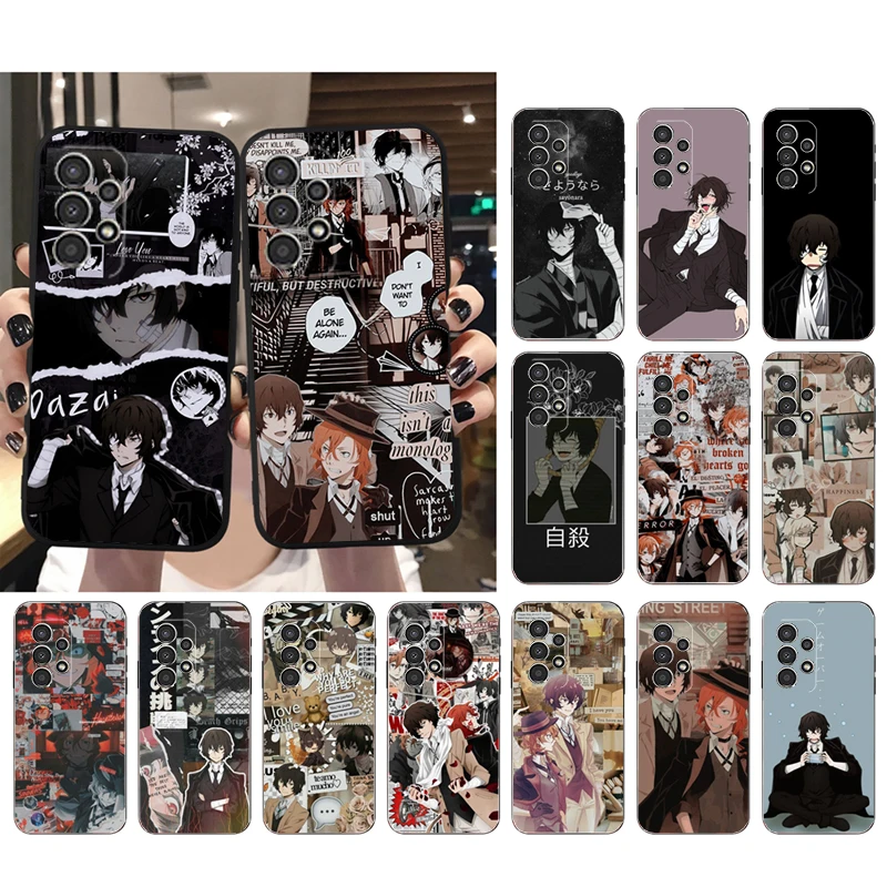 Phone Case for Samsung Galaxy A73 A53 A13 A22 A12 A32 A71 A21S A33 A52 A72 A02 A03 A51 A31 M31 Bungou Stray Dogs Dazai Osamu