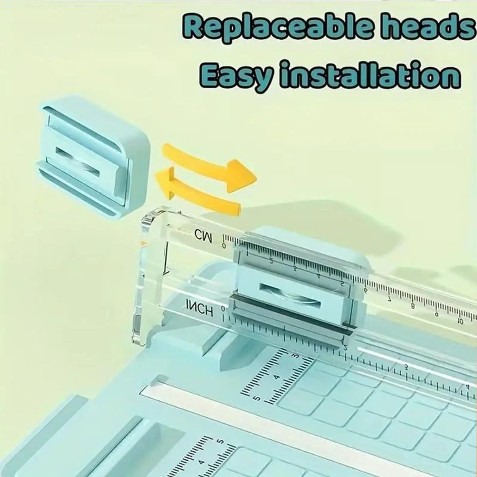 Paper Cutter Slider Scrapbooking Craft Bidirectional Paper Cutter Ergonomic Portable Slicer Photo Cutting Tool For Offices