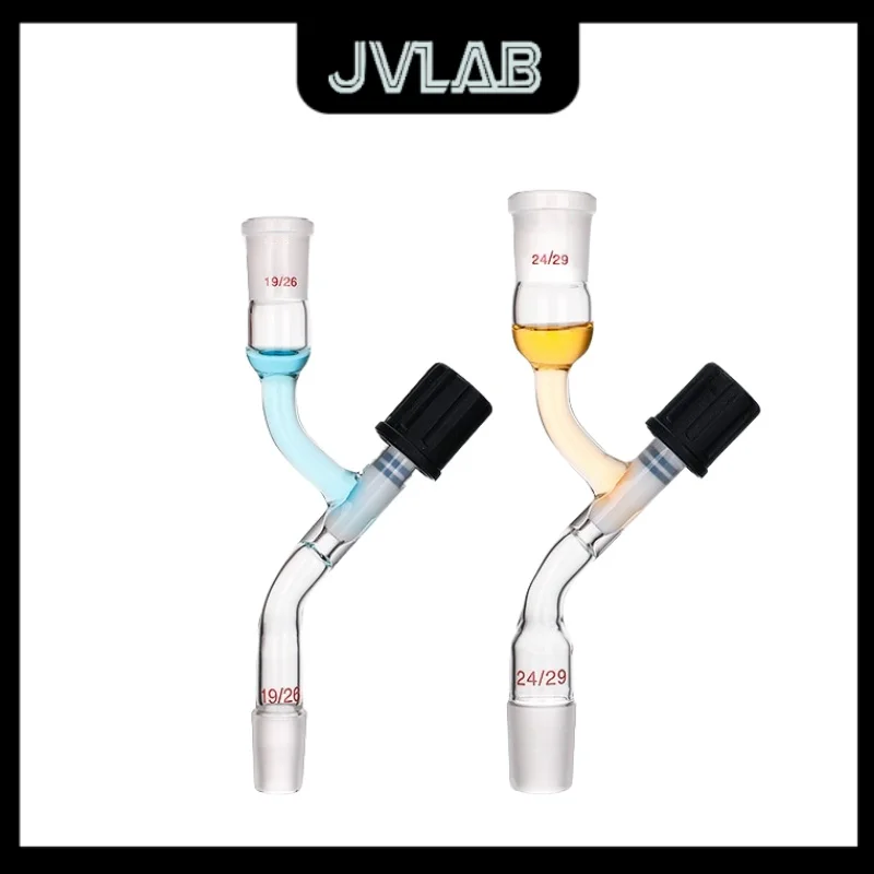 

Solvent Transfer Joint High Vacuum Valve PTFE Piston High Sealing High Temperature Resistant Glass JVLAB