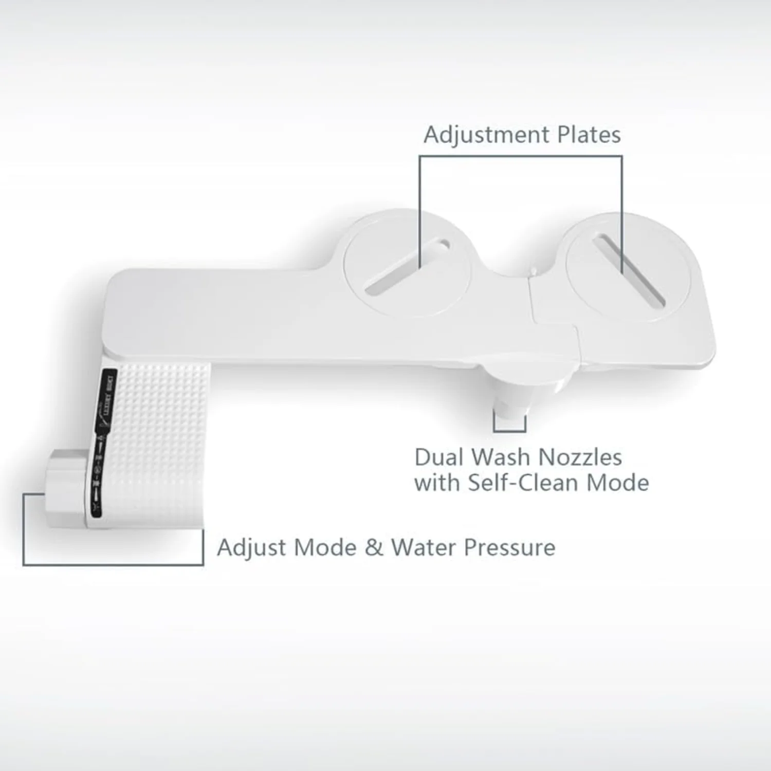 Bidet, Bidet Attachment for Toilet, Non-  Water Bidet with Self-Cleaning Nozzle