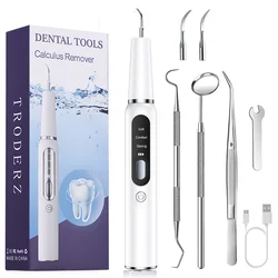 Ultrasonic Dental Scaler For Teeth Tartar Stain Tooth Calculus Remover Electric Sonic Teeth Plaque Cleaner Dental Stone Removal