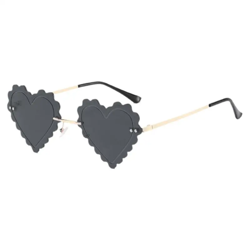 Heart Shaped Glasses Colorful Heart Eyewear Heart-Shaped Fun Eyewear Prom Decorative Driving Sunglasses For Kids Adults