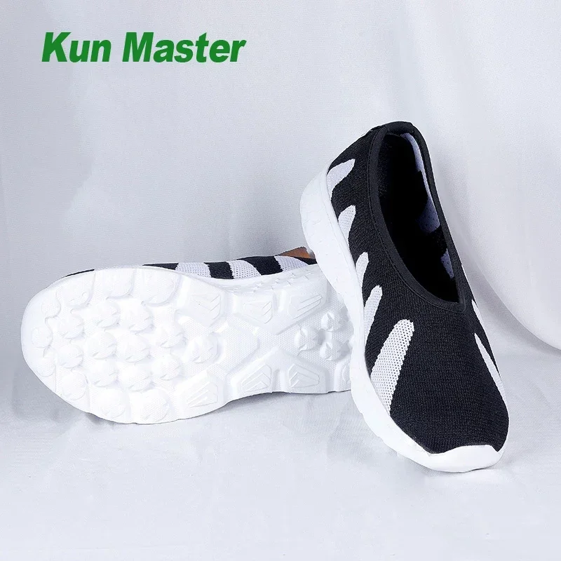 أحذية الكونغ فو الصيفية تاي تشي وينج تشون الصينية التقليدية فنون الدفاع عن النفس أحذية رياضية Wudang Taoist نسيج شبكي قابل للتنفس