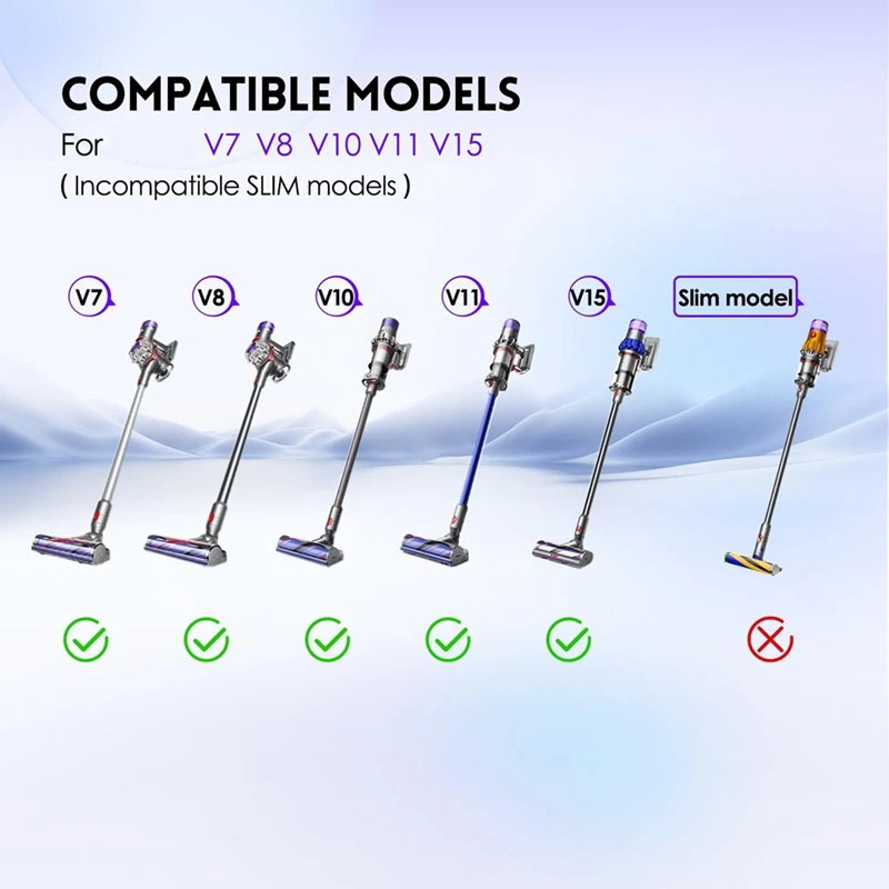 JDZD-クイックリリースモーターヘッドクリーナーの交換,フレキシブル延長ホース,ダストブラシ,dyson v7,v8,v10,v11,v15