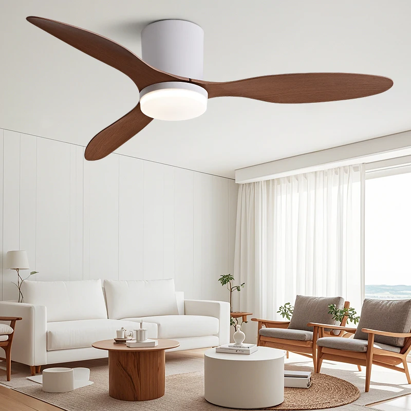 The New Fan Light Features Three Blades and Dimming Functionality,also Offers APP-controlled,Low Noise ceiling fan light