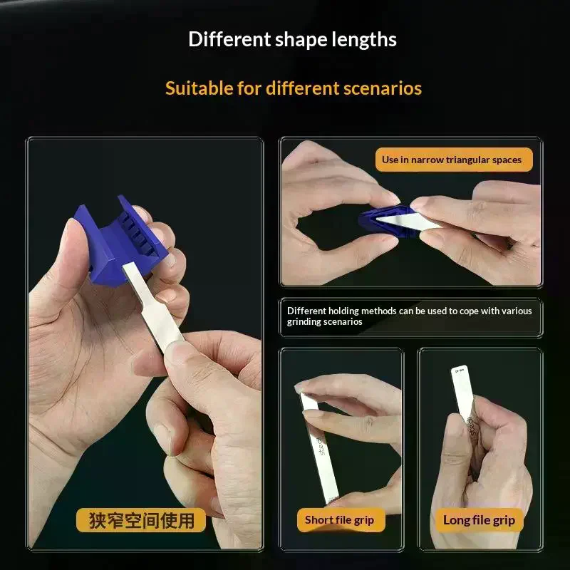 Fine Glass File Washable / Durable Polishing Tool For Models Nub Removal Mirror Finish Residue Polishing Ultra