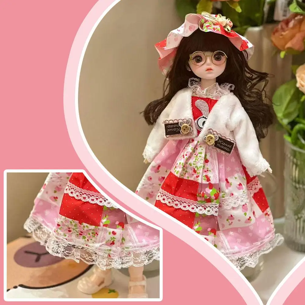 Lalki z ruchomymi stawami, 6-punktowa odzież, zestaw strój księżniczki 30 cm, figurka anime, lalka księżniczka, lalka do zabawy dla dziewczynek, zabawka, prezent urodzinowy