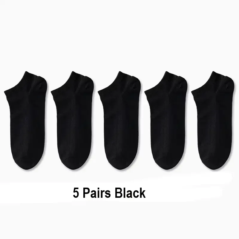 5/10/20/30 paar unisex casual effen kleur bootsokken dun ademend comfortabel anti geur zweetabsorberende enkelsokken voor mannen vrouwen