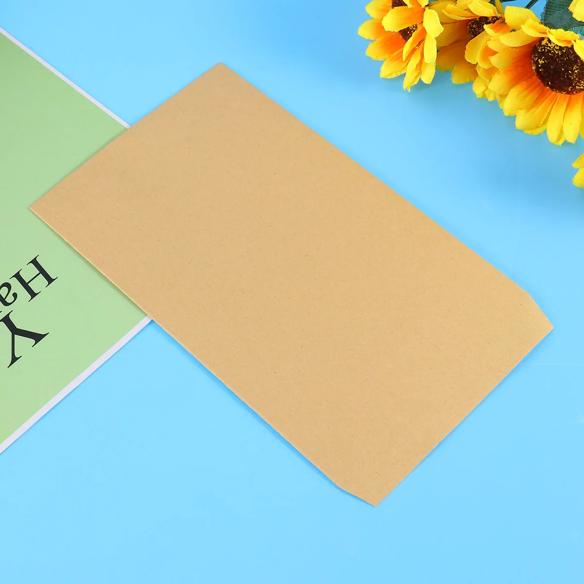 

200 Pcs/2set Kraft Envelope Invitations Envelopes Paper Blank Sets of Business Celebration Anniversary