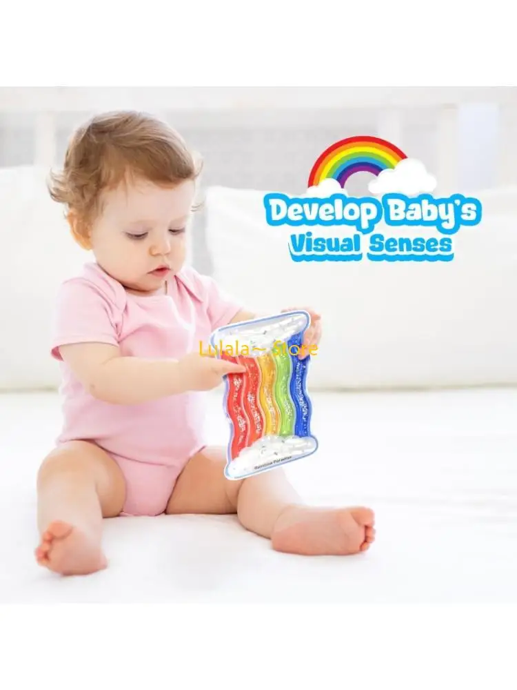 

Y4QA Rainbow Sensory Squeeze Toy For Toddler Stress Reduce And Emotional Regulation