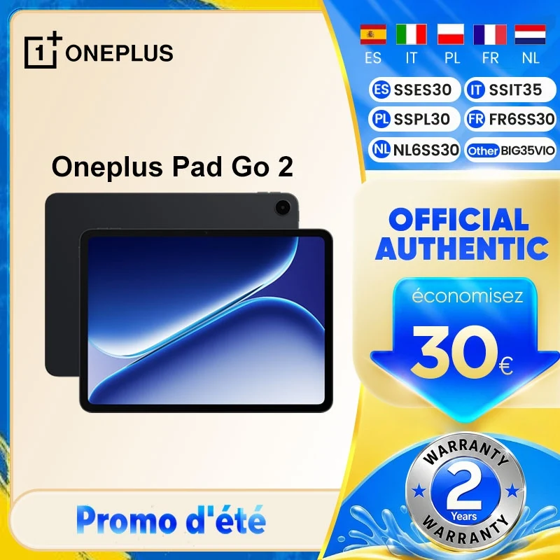 Tablet Oneplus Pad Go 2, 10050mAh, 5G, 12.1 pulgadas, Pantalla 2.8k 120Hz, Dolb…