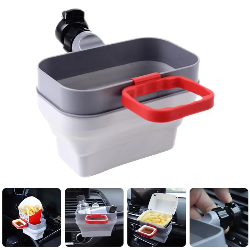 1PCS Universal Dip Clip Sauce Holders Stand Dip Clip Car Ketchup Styling Rack Basket Dipping Sauces Car Interior Accessories