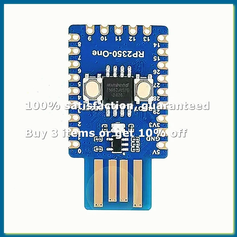 RP2350-One Mini Development Board for Microcontroller RP2350 USB Development Board Type-A Version 4MB Flash-A32R