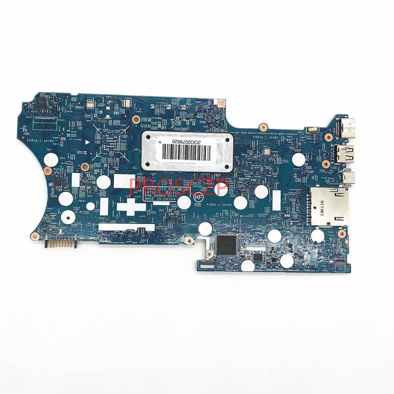 448.0GG03.0011 Mainboard For HP X360 14-DH Laptop Motherboard With SREJQ I5-8265U CPU 18742-1 100% Full Tested Working Well