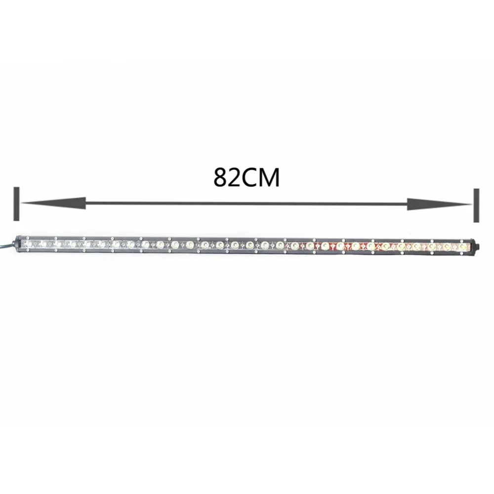 

Автомобильные аксессуары, тонкая 30 дюймов 90 Вт Однорядная светодиодная световая балка для внедорожника Jeep JK 4WD UTV грузовик Пикап 4x4 автомобиль 12 В 24 в автомобильный