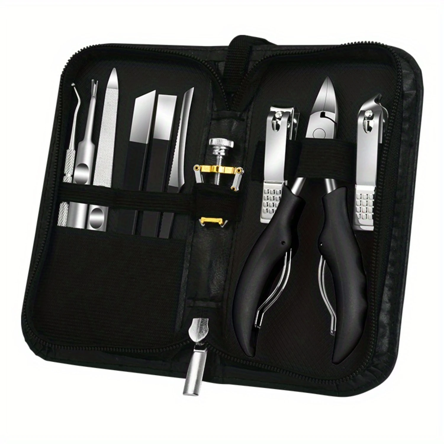 

Большой набор кусачек для ногтей из 10 предметов — эргономичные кусачки для ногтей на ногах из нержавеющей стали для толстых ногтей, вросших ногтей, паронихии — гипо