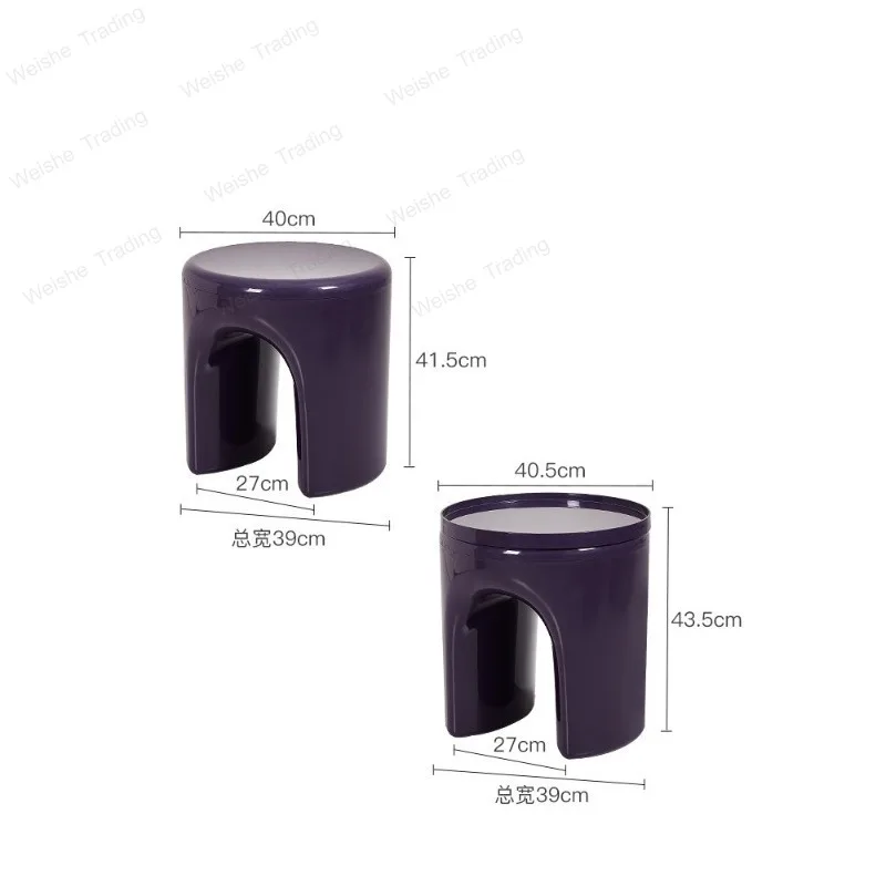Living room leisure low stool household door plastic shoe changing stool Nordic round stool