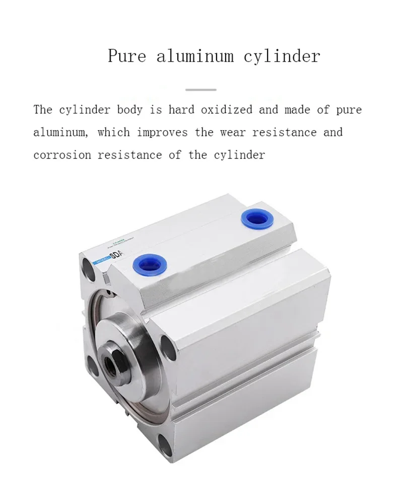 1PC New SDA40*5X10X15*20*25X30*35X40X50/60/75/80/100 Pneumatic Dual Action SDA Series Thin Type Air Cylinder