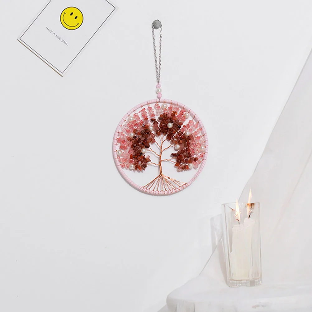 

Tree of Wind Chime Crystal Pendant Garden Bedroom Life Tree Wind Chime Decor Rope Home Ornaments Creative Design