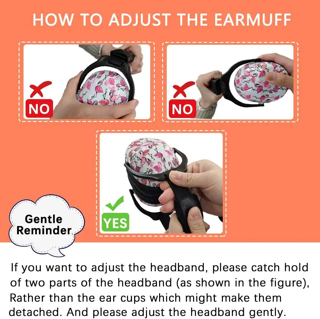 ZOHAN Ear Protection for Kids,Children Safety Hearing Protect EarMuffs,Noise Reduction for Teens Autism,ins style Ear Defenders