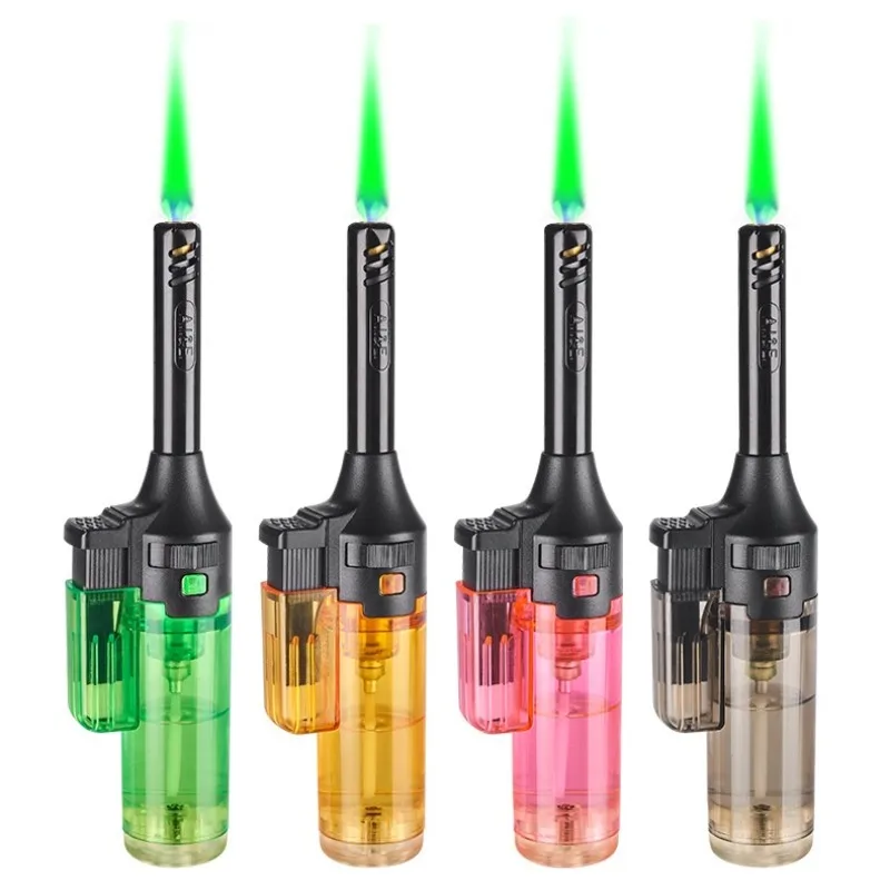 ใช้ในบ้านพกพาจุดระเบิดแก๊สมองเห็นได้ความจุมากไฟแช็คบิวเทนแบบกันลมไฟแช็กตัวจุดไฟบาร์บีคิวในครัว