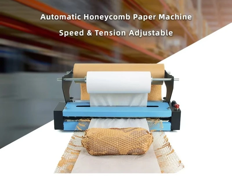 For Mini  Paper Packaging Machine Motorized High Efficiency Honeycomb Expansion Adjustable Cutting Station 110-240V