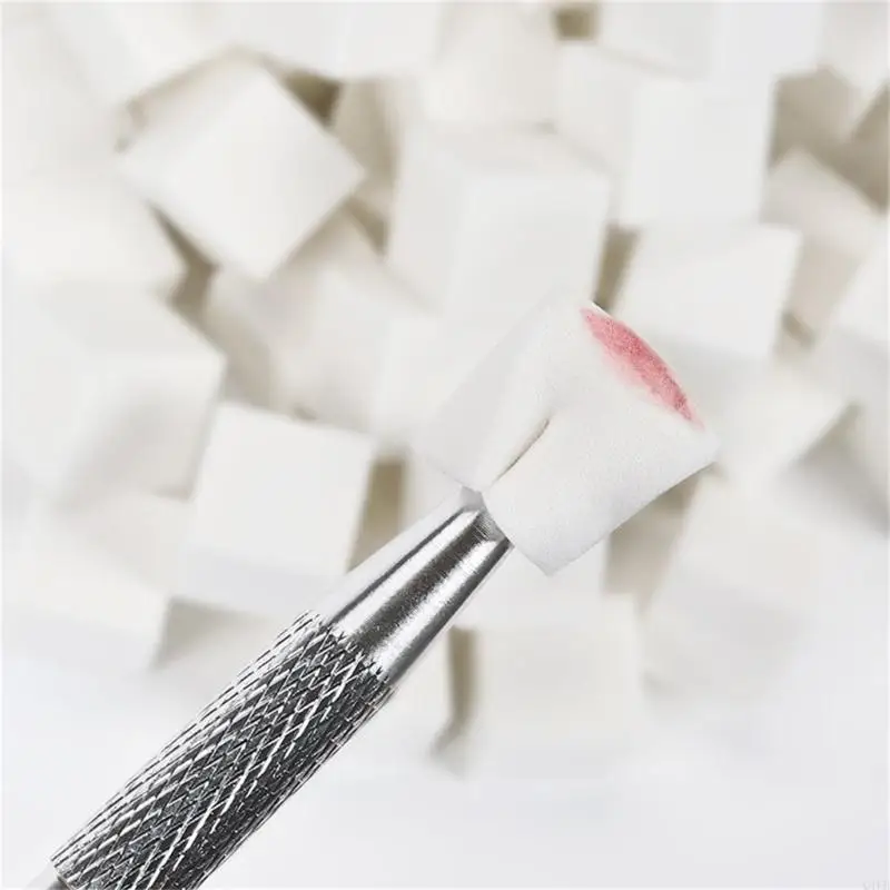 Q1fb 50 Stück Make -up Schwamm Set Nails Kunstschwämme für nahtlose Make -up -Anwendung