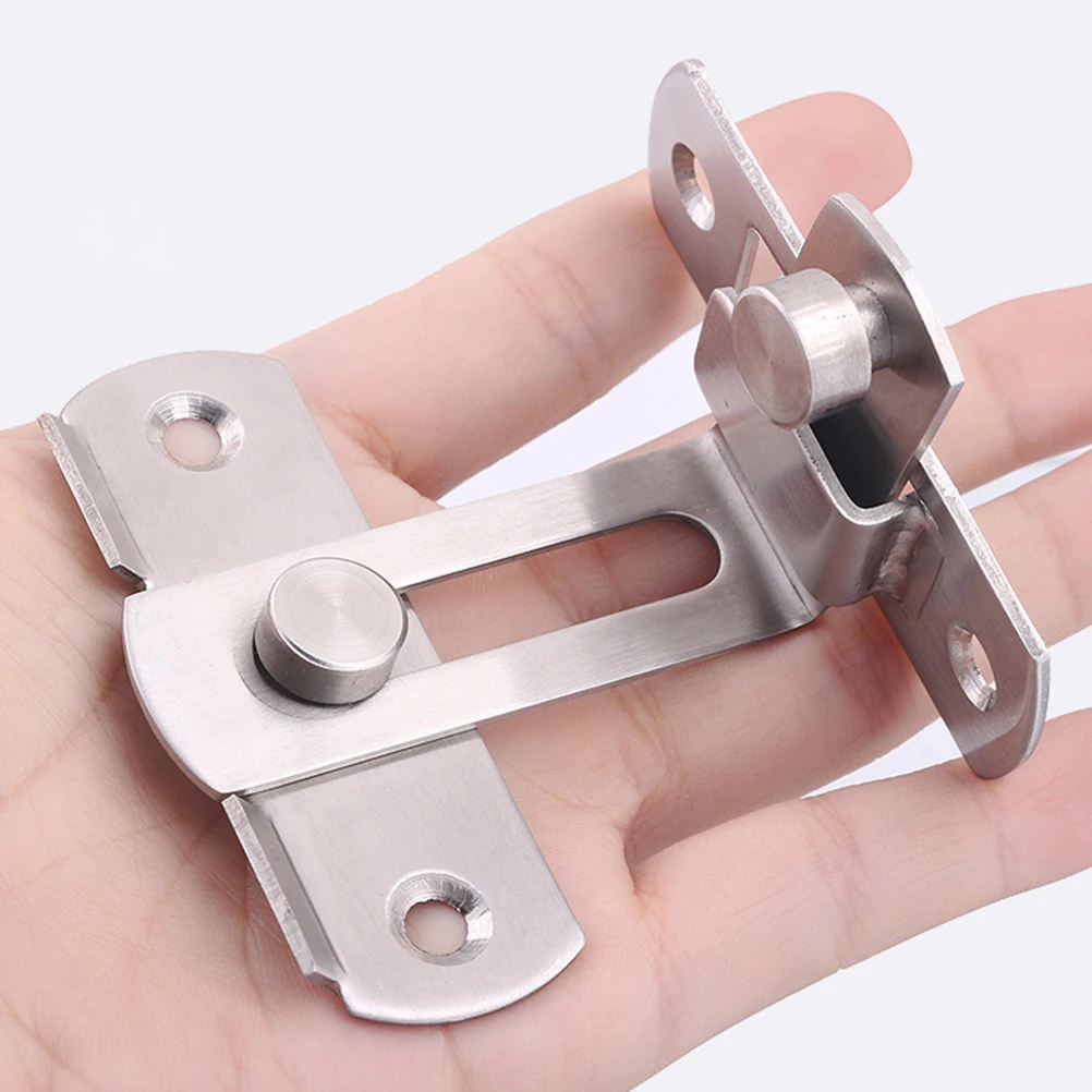 

1Pcs Stainless Steel Hasp Latch Sliding Door Lock Bolt for Home Window Cabinet Drawer Furniture Security Door Lock