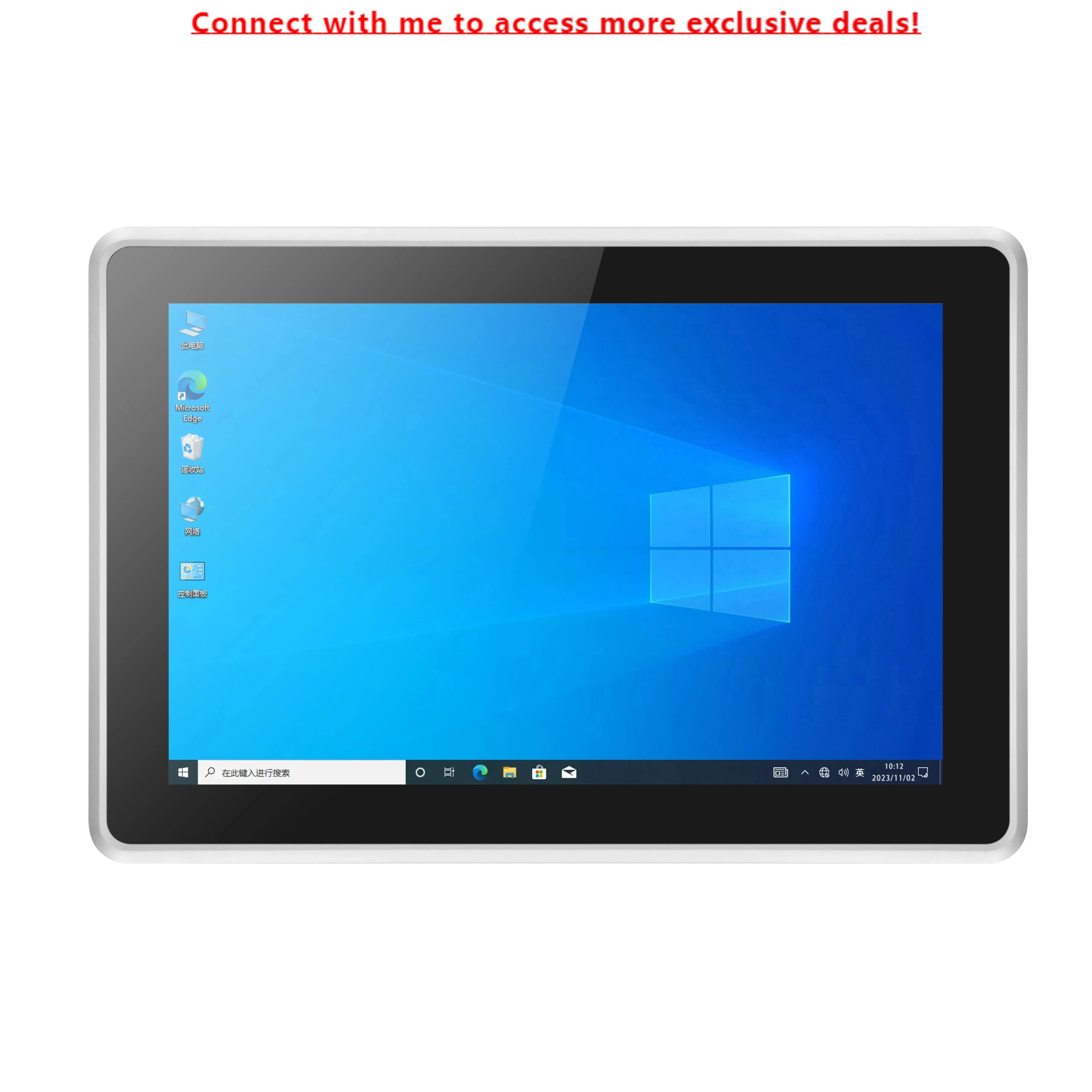 

12 Inch Touch Panel PC J6412 11th RS2323/RS485 Win10 Embedded Industrial All In One Panel PC