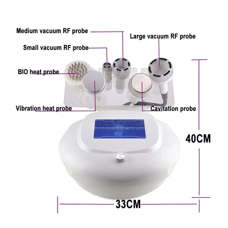 Novo 6 em 1 80k cavitação rf ultra-sônica vácuo máquina de emagrecimento perda de peso escultura corporal aperto da pele dispositivo de beleza facial