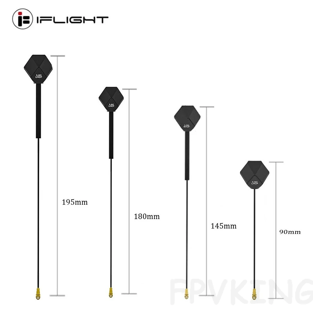 

Антенна iFlight Albatross V2.1 UFL 5,8 ГГц 2,4 дБи | LHCP/RHCP 90/145/180/195 мм для гоночного дрона FPV