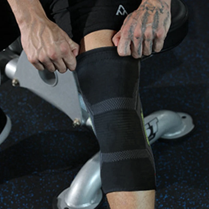 4X Breathable กีฬา Kneepad ยืดหยุ่นสูงวอลเลย์บอลเข่า Pads Brace การฝึกอบรมเข่าสนับสนุนปกป้อง XL