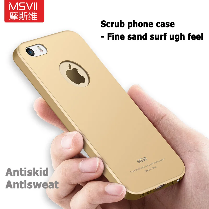 For iPhone 5S Case MSVII Luxury Ultra Thin Matte Hard PC Cover For Apple iPhone 5 S 5S 5SE SE 2016 iPhone5 iPhone5s Phone Cases