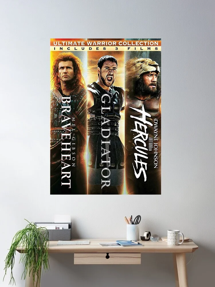 

Braveheart Movie, Art Print Canvas Poster, Living Room Decor, Home Wall Picture