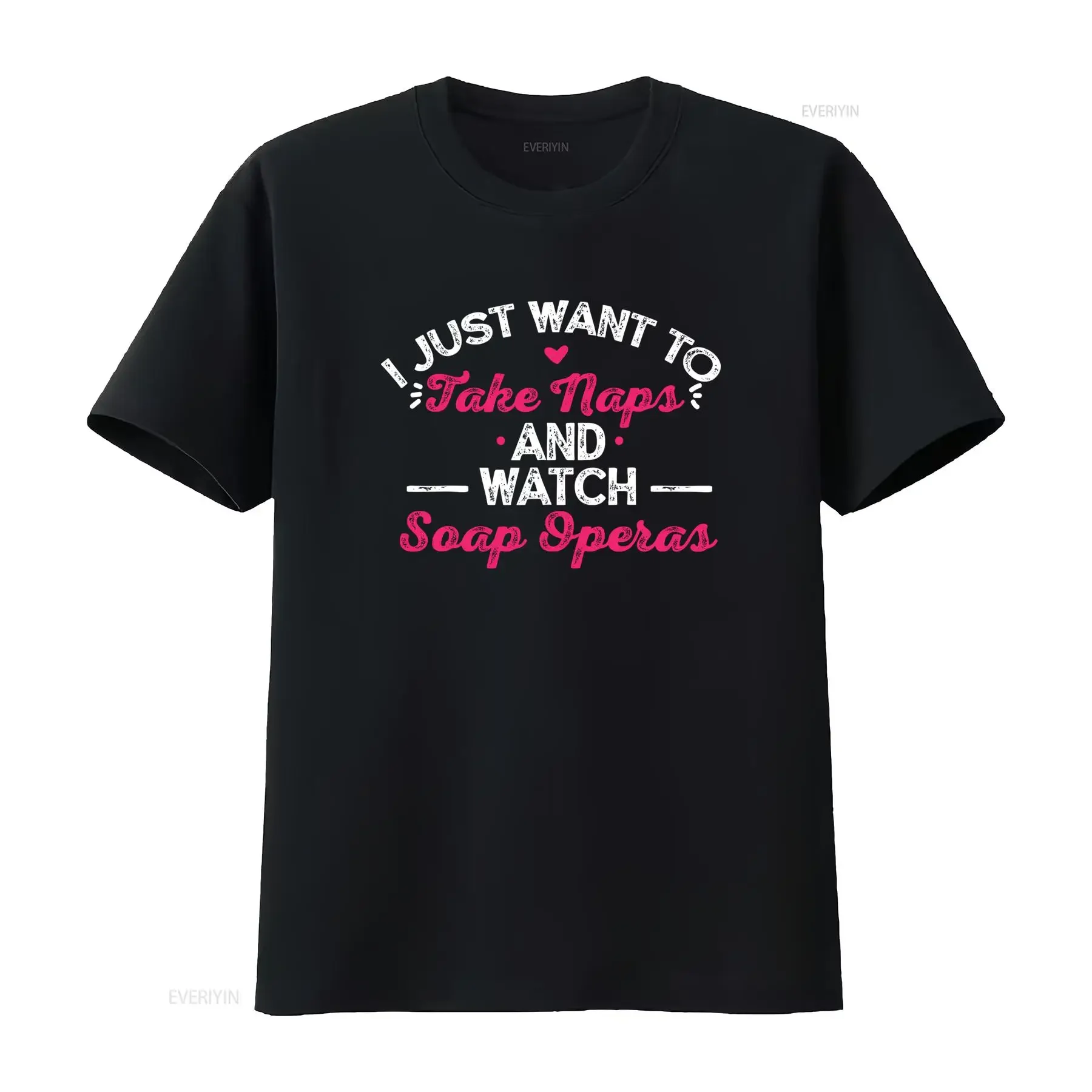 Soap Opera T Shirt I Just Want To Take Naps And Watch Operas  vintage Washed graphic Top For Everyday Wear fashion Soft Unisex