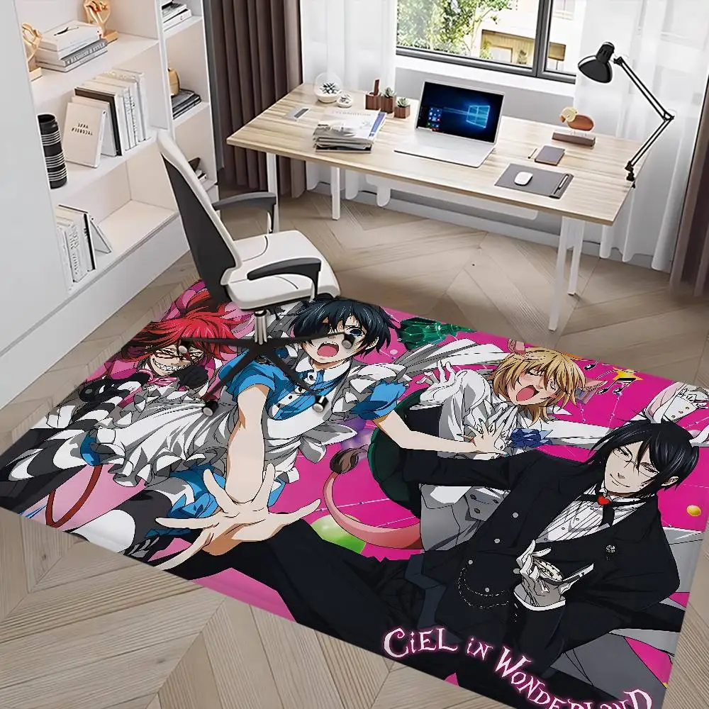 Manga Series Black Butlers Door Mat Nordic Style Bedroom Living Room Doormat Home Balcony Anti-Slip Alfombra