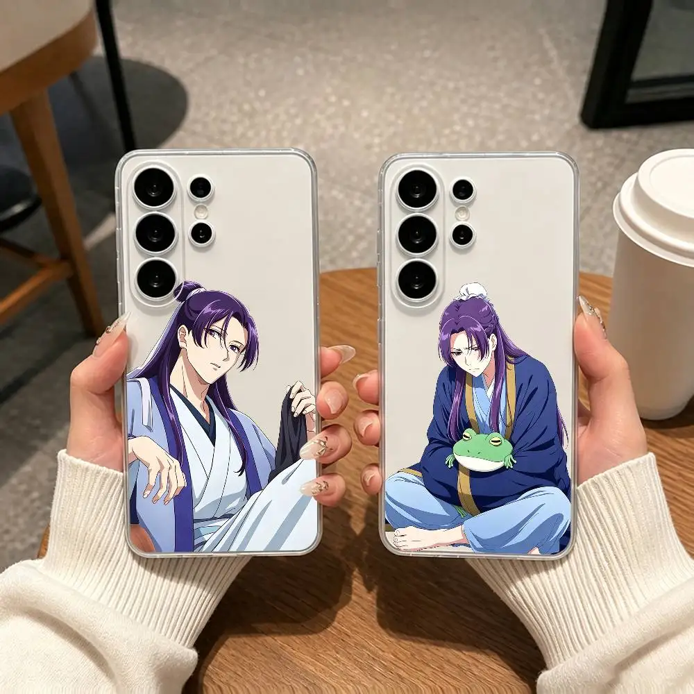 The ApothecaryS Diaries Jinshi gift Phone Case For Samsung S25,S24,S21,S22,S23,S30,Ultra,S20,Plus,Fe Transparent Cover