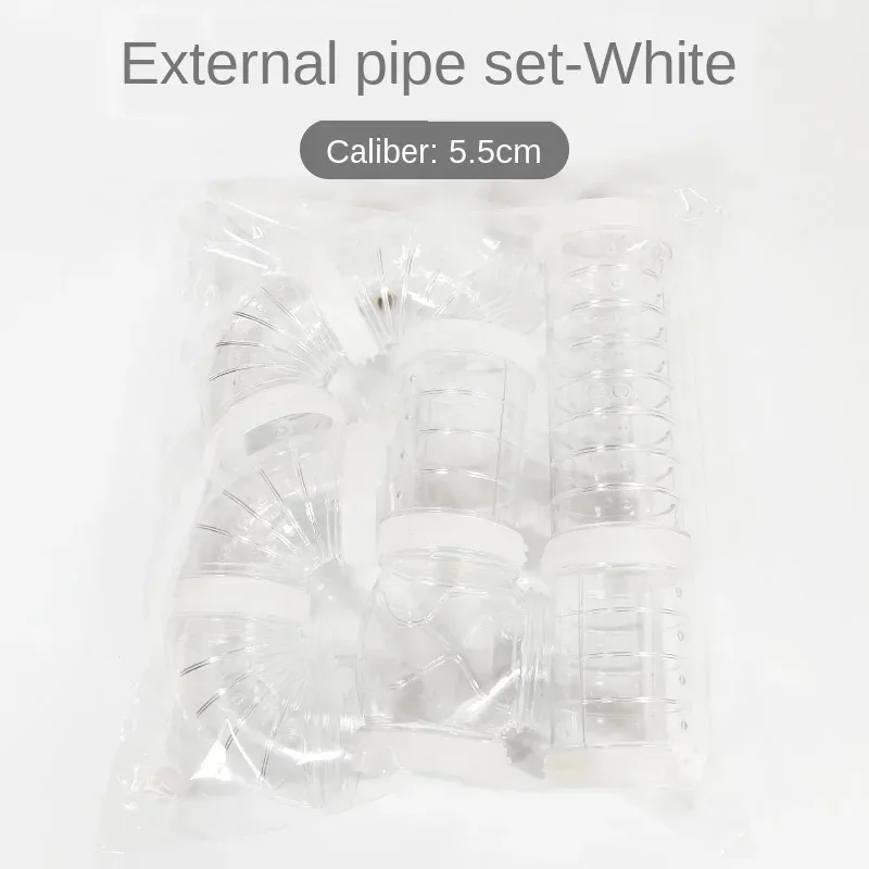 Juguete de túnel para hámster duradero, canal de laberinto de entrenamiento de roedores de plástico, tubo de empalme DIY, tubería externa para accesorios de animales pequeños  
