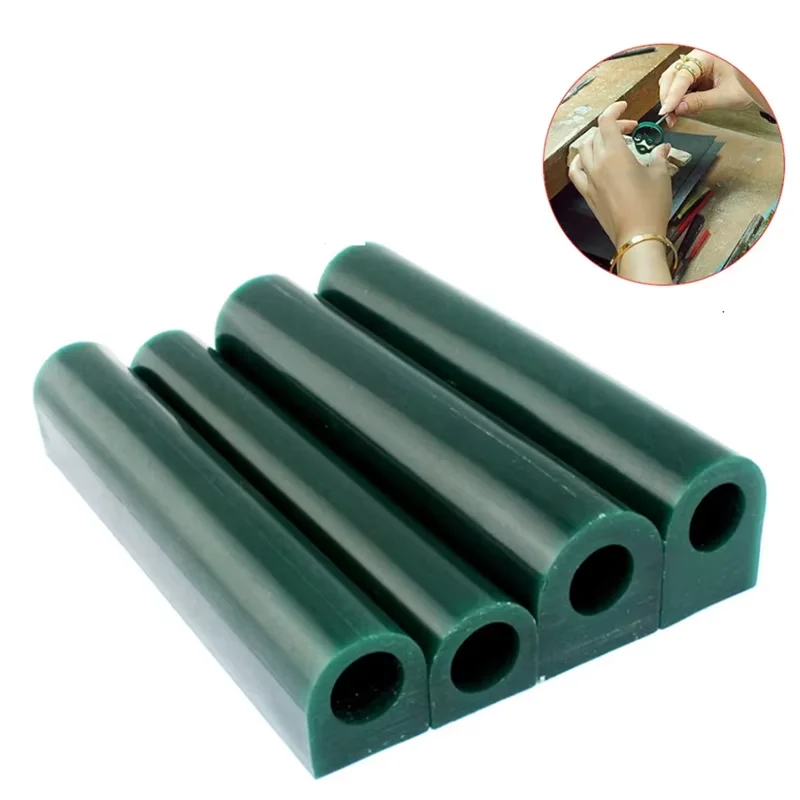 

Ring Mold Jewelry Wax Carving Kit Green Sculpture Wax Tubes with Hole for Jewelry Making Jewellry Ring Carving Tool