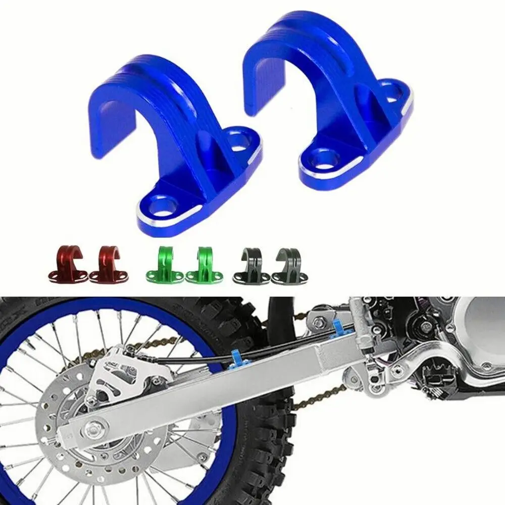 

Motorcycle Accessories 2X Rear Brake Line Hose Cable Guide Clamp For YAMAHA WR250 WR250F WR250Z WR 500 450F 400F