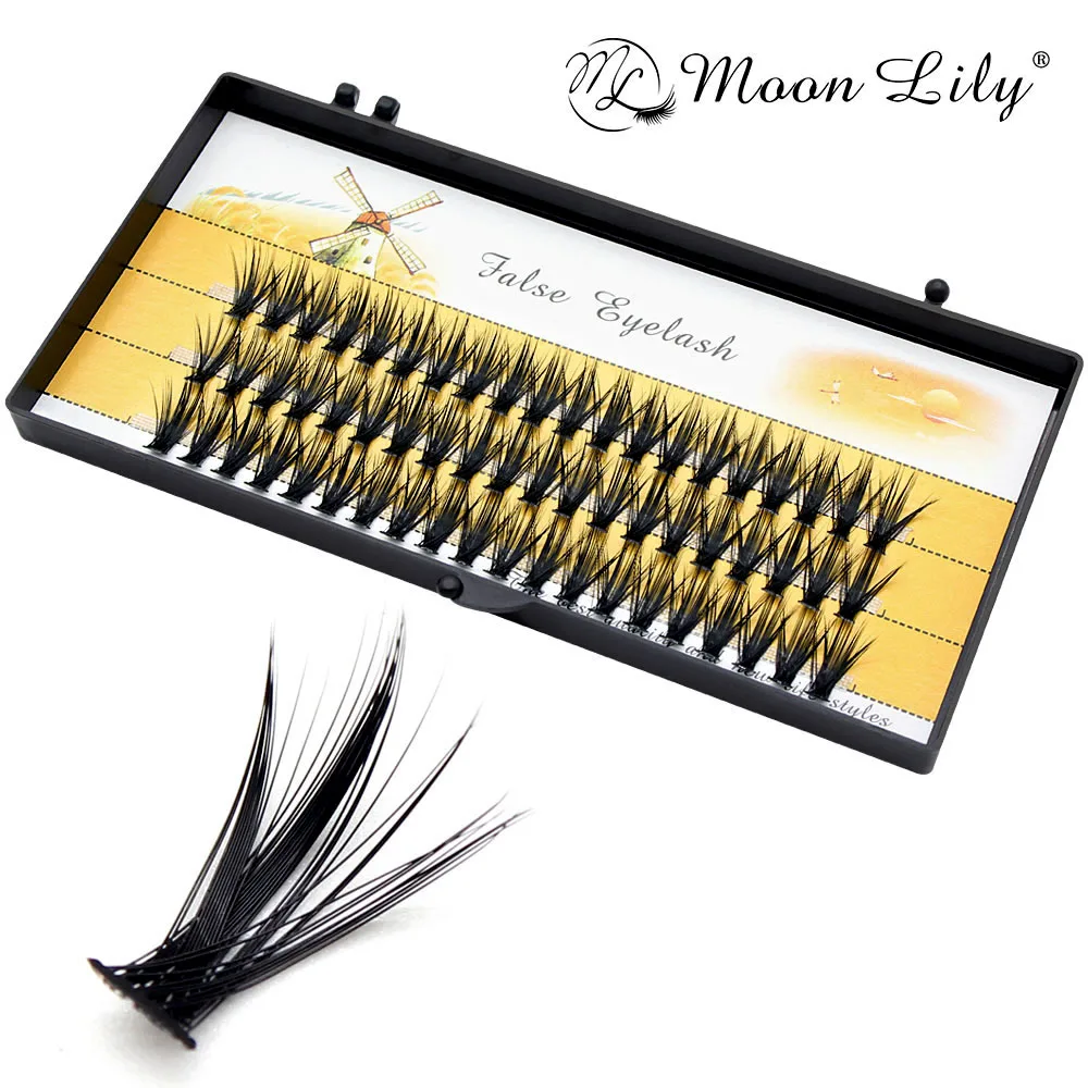 Moonlily Super Cluster Wimpers Extensie Voor Professionals Natuurlijke Pluizige Zachte Individuele Wimper Make-Up Tool Enting Party